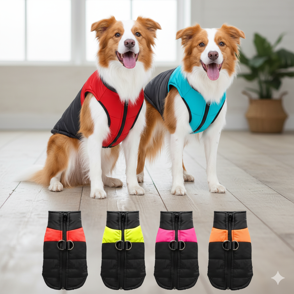 Veste imperméable et chauds pour chiens
