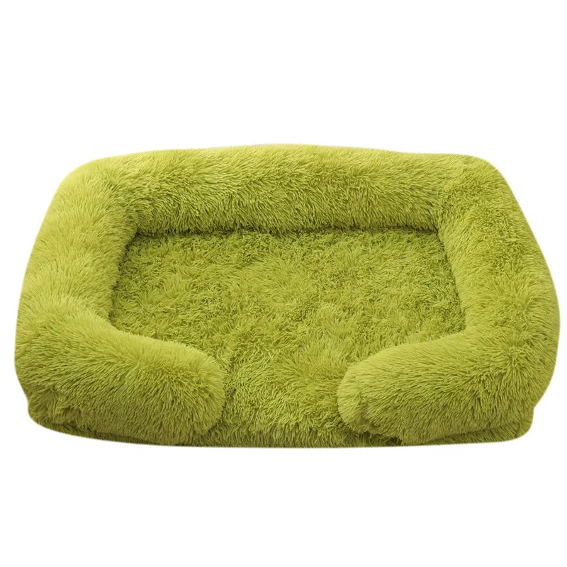 Grand lit pour chien en peluche