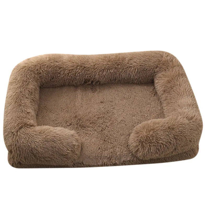Grand lit pour chien en peluche