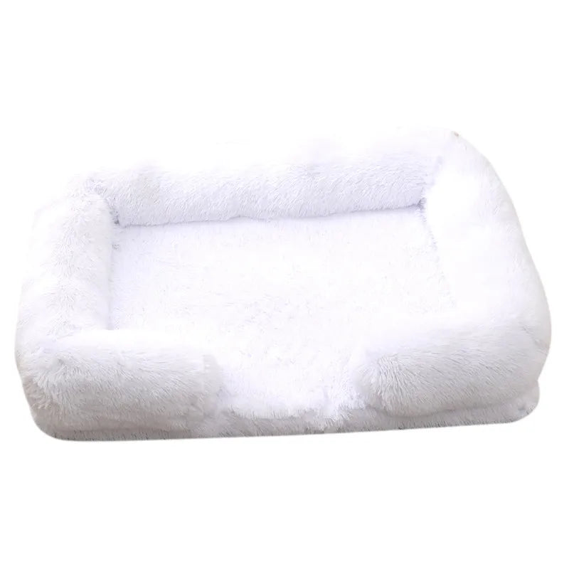Grand lit pour chien en peluche