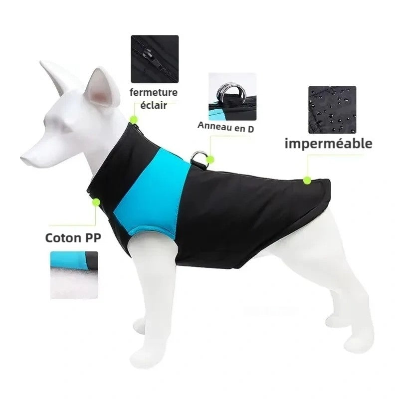 Veste imperméable et chauds pour chiens