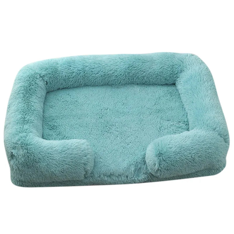 Grand lit pour chien en peluche