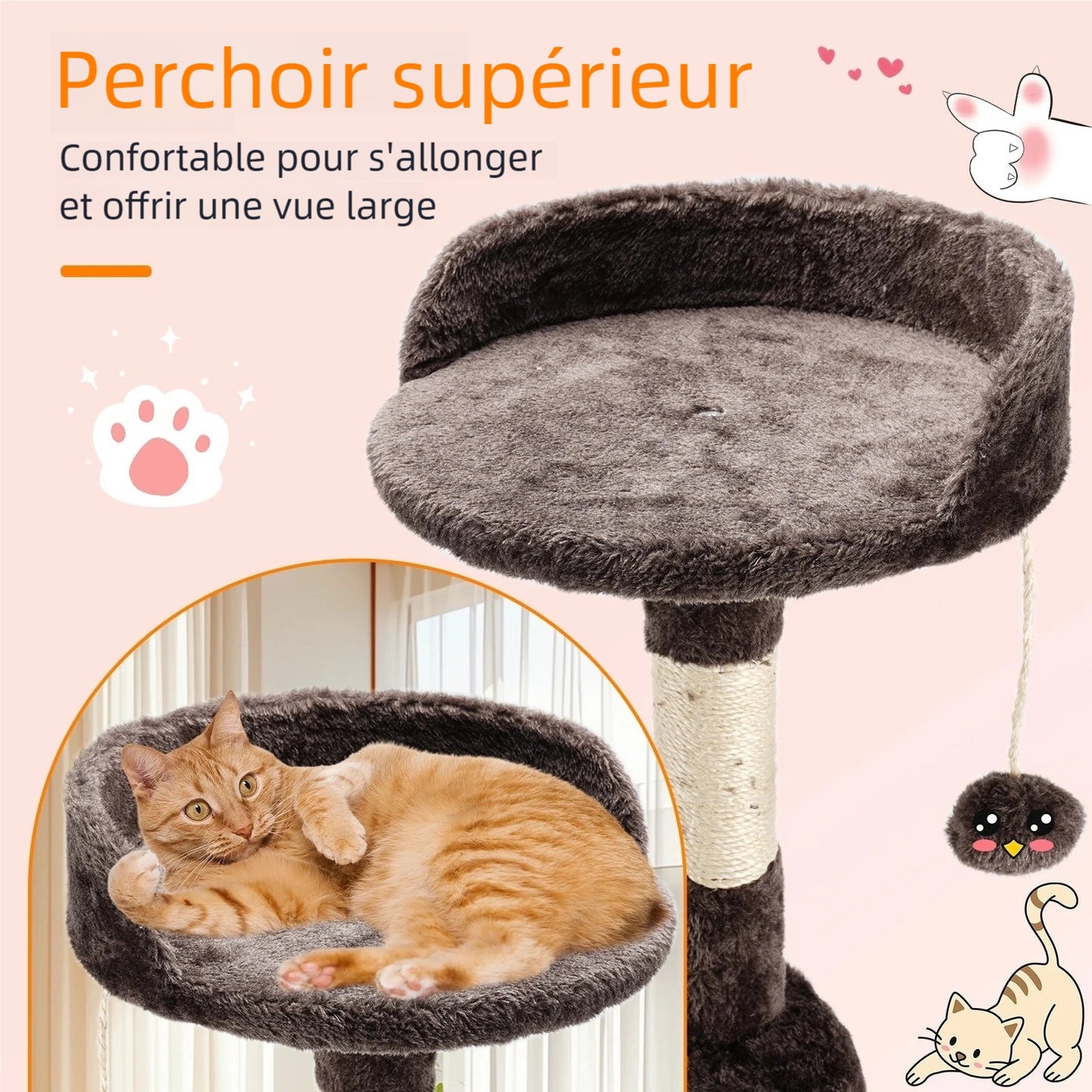 Arbre à chat multi-niveaux