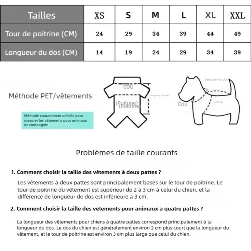 Sweat à capuche d'hiver pour chien