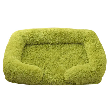 Grand lit pour chien en peluche