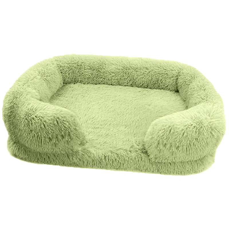 Grand lit pour chien en peluche