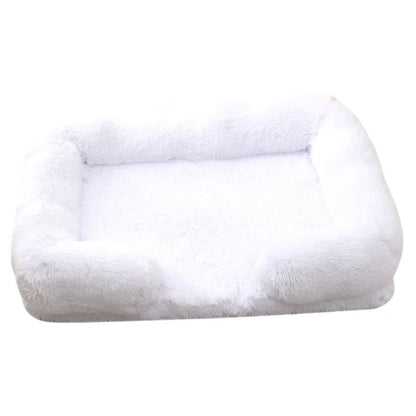 Grand lit pour chien en peluche