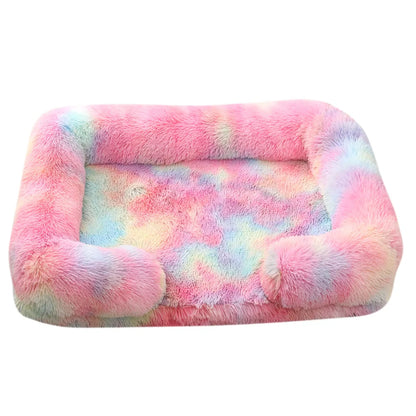 Grand lit pour chien en peluche