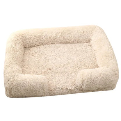 Grand lit pour chien en peluche