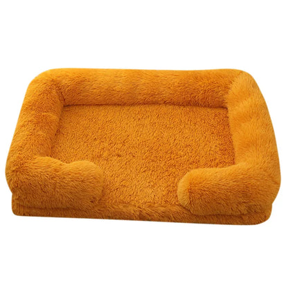 Grand lit pour chien en peluche