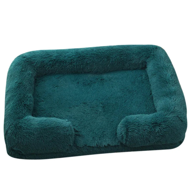 Grand lit pour chien en peluche