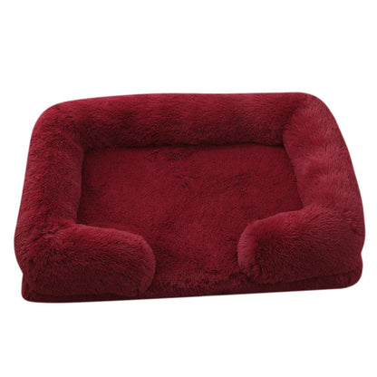 Grand lit pour chien en peluche