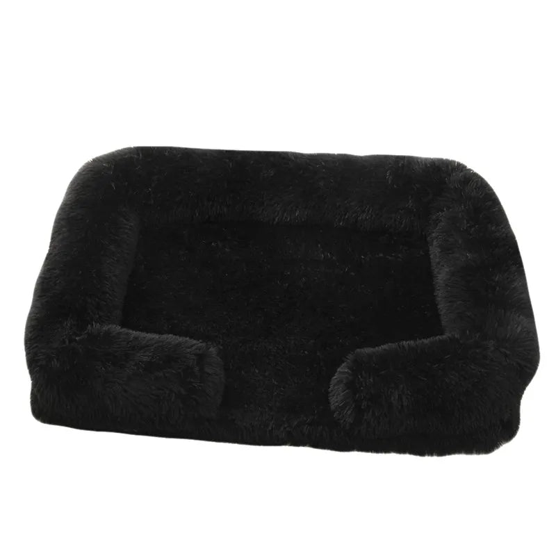 Grand lit pour chien en peluche