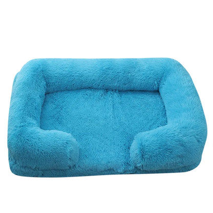 Grand lit pour chien en peluche