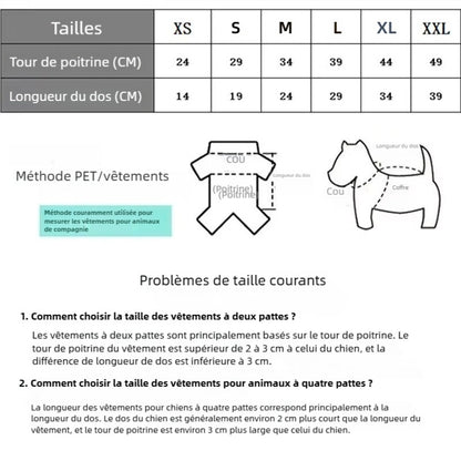 Sweat à capuche d'hiver pour chien